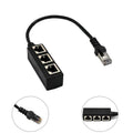 1 to 3 Socket LAN Ethernet RJ45 Splitter Adapter