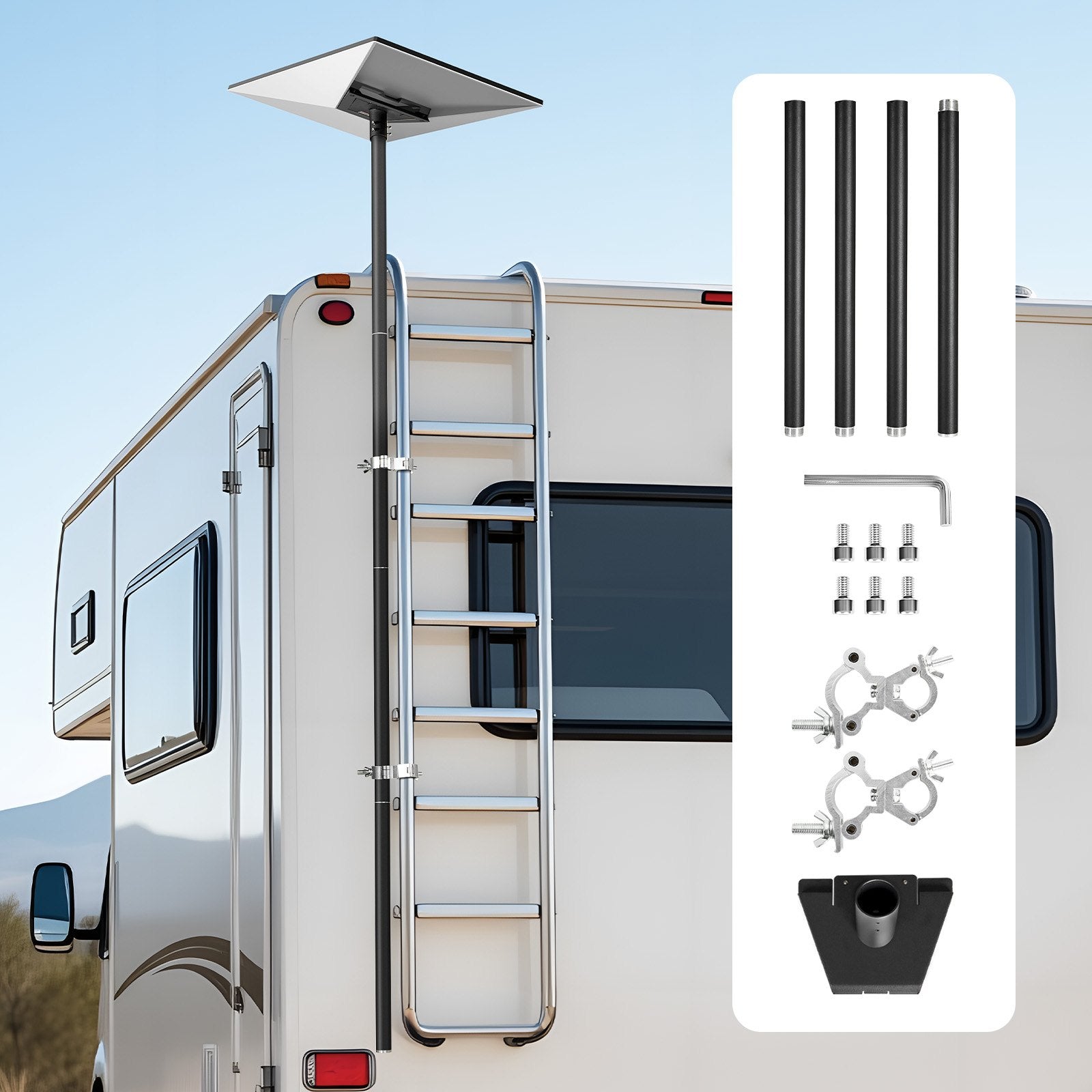 Starlink Gen 3 RV Mount 360° Adjustable Steel