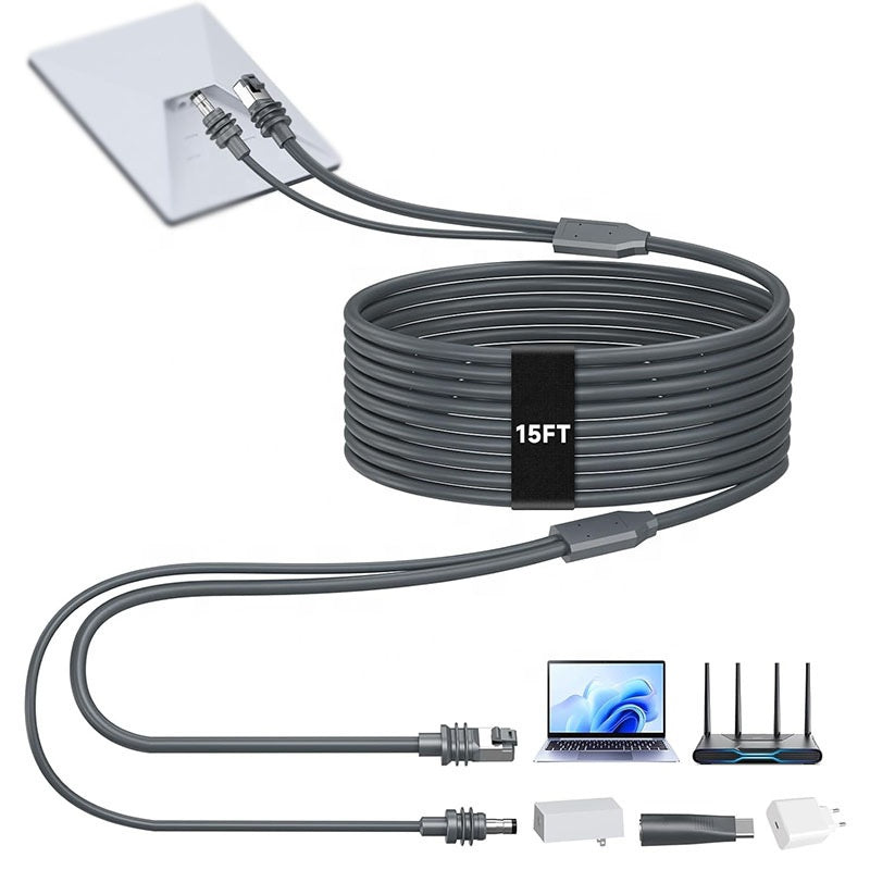 Outcamp 2-in-1 DC Power & RJ45 Data Cable for Starlink Mini | Australia