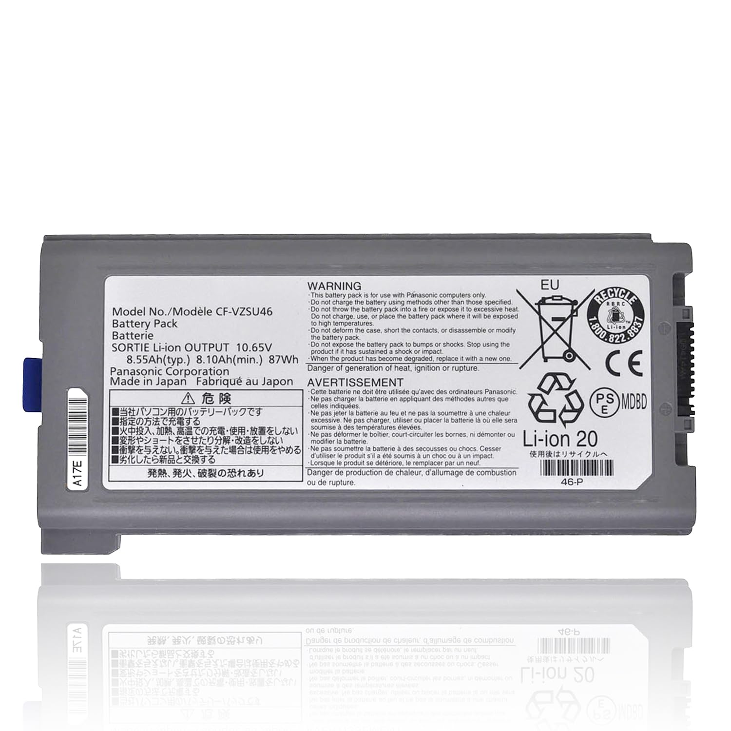 CF-VZSU46 Battery – 10.65V 8.55Ah for Toughbook CF-30/CF-31/CF-53