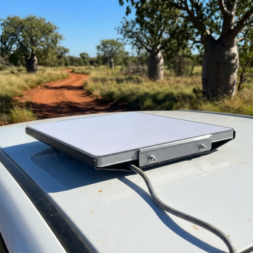 Outcamp Alloy Magnetic Mount with Shield for Starlink Mini | 4WD | Australia