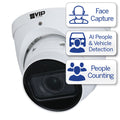 4MP IP CAMERA MOTORISED FACE CAPTURE TURRET DOME CAMERA - ULTIMATE SERIES