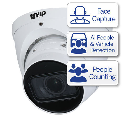 4MP IP CAMERA MOTORISED FACE CAPTURE TURRET DOME CAMERA - ULTIMATE SERIES