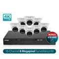 16 CHANNEL 8MP FIXED LENS IP CAMERA KIT - D-LINK