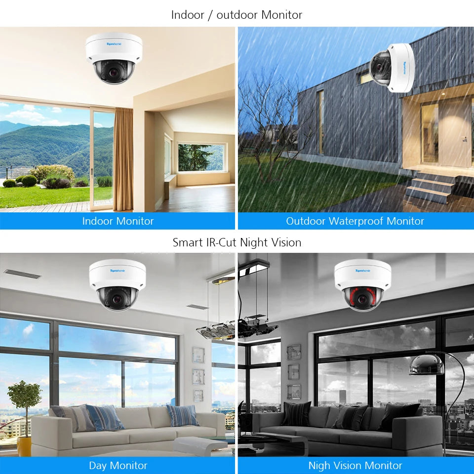 8CH 4K NVR Kit H.265 CCTV Security Camera System with 8MP Audio 5MP Vandal-Proof Dome POE IP Cameras Video Surveillance Set