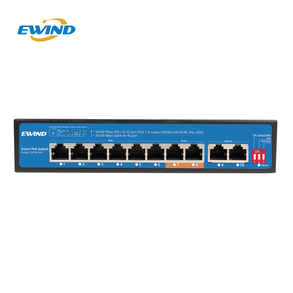 OEM/ODM PoE switch 4 8 16 24 ports unmanaged 100M & Gigabit 48V Ethernet PoE IEEE802.3af/at for CCTV,NVR