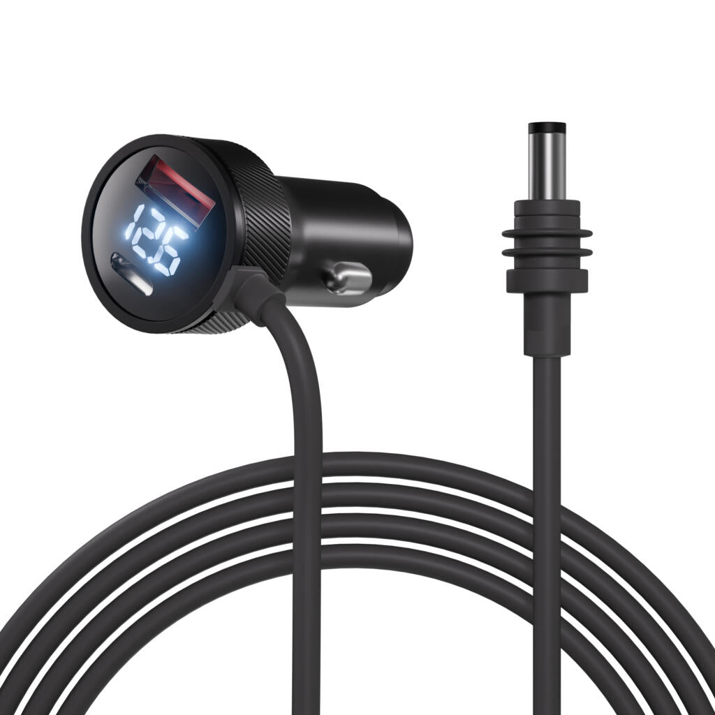 Outcamp Dual USB Car Charger for Starlink Mini | DC Cable & Voltmeter | Australia