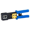 Crimping Tool for RJ45/RJ11 Modular Feed Through Plugs