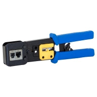 Crimping Tool for RJ45/RJ11 Modular Feed Through Plugs