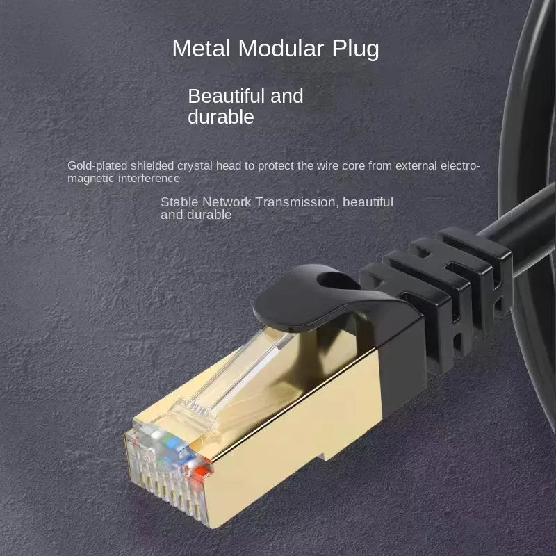Ethernet cable Cat6/6e1/2/3/5/10/30M, supporting Lan network connection, equipped with RJ45 connector, suitable for IP security