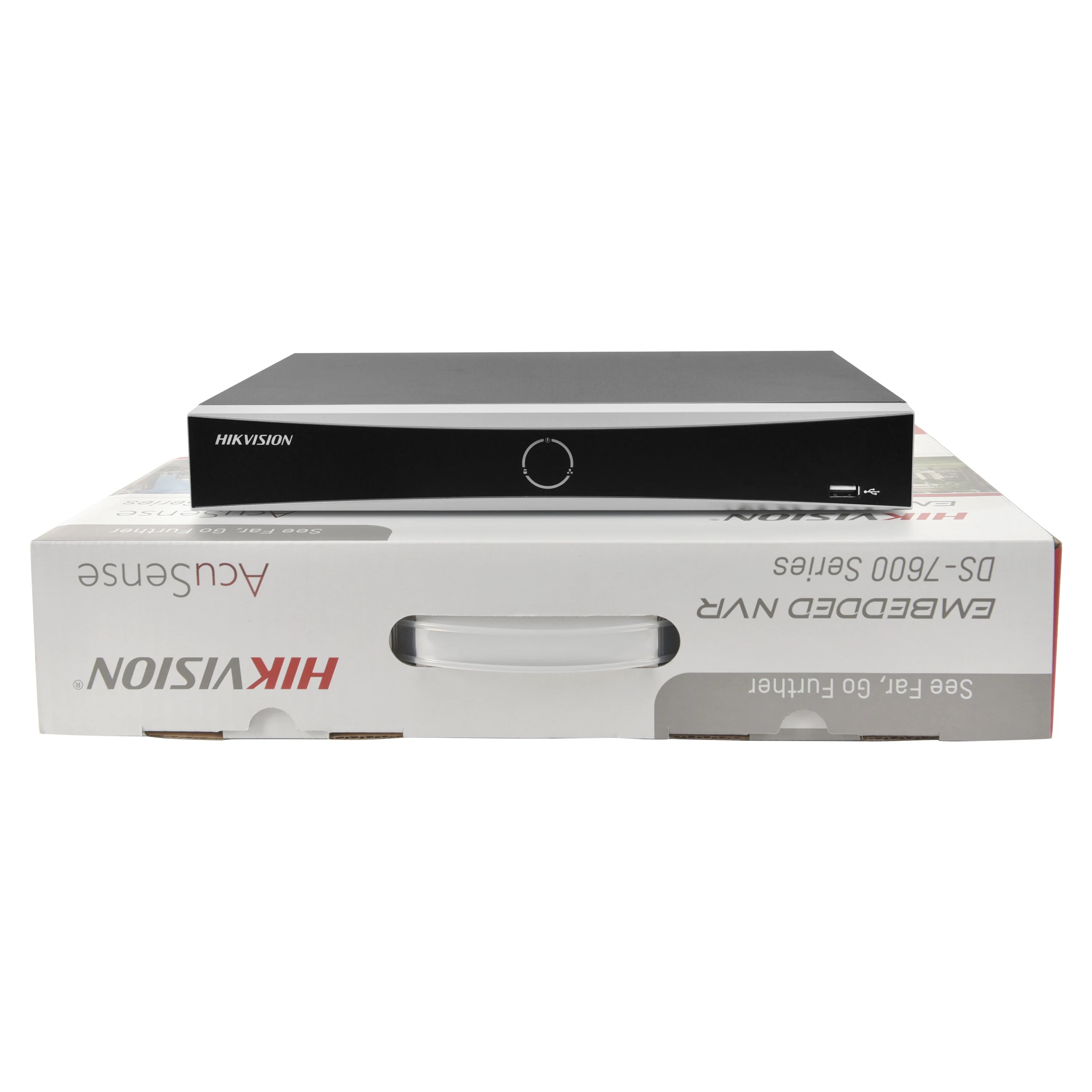 Hikvision NVR 4-ch PoE 1U AcuSense 4K NVR DS-7604NXI-K1/4P 4-ch Camera inputs Network Video Recorder Support Third-party Camera