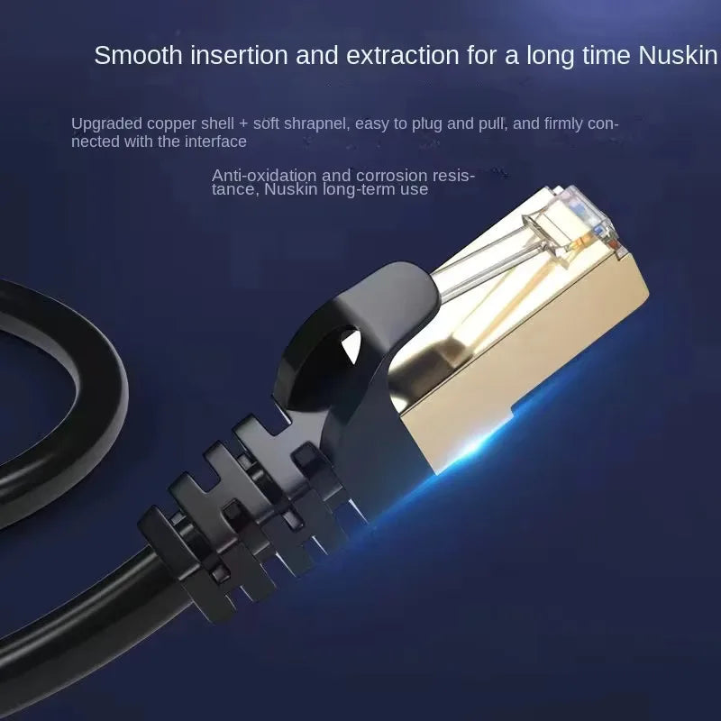 Ethernet cable Cat6/6e1/2/3/5/10/30M, supporting Lan network connection, equipped with RJ45 connector, suitable for IP security