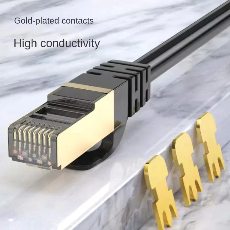 Ethernet cable Cat6/6e1/2/3/5/10/30M, supporting Lan network connection, equipped with RJ45 connector, suitable for IP security