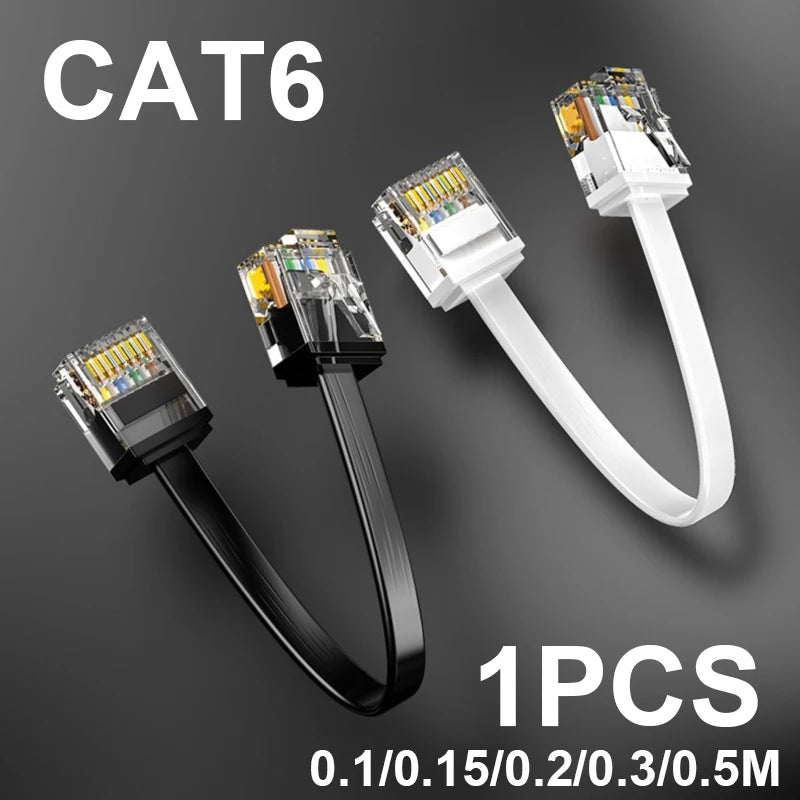0.1M/0.15M/0.2M/0.3M0.5M Cat 6 Flat Ethernet Cable