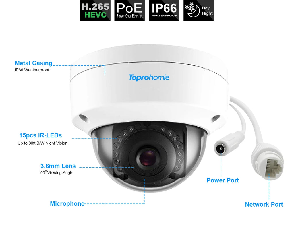 8CH 4K NVR Kit H.265 CCTV Security Camera System with 8MP Audio 5MP Vandal-Proof Dome POE IP Cameras Video Surveillance Set