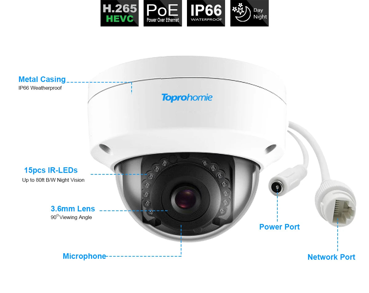 8CH 4K NVR Kit H.265 CCTV Security Camera System with 8MP Audio 5MP Vandal-Proof Dome POE IP Cameras Video Surveillance Set