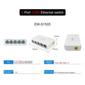 Ethernet Switch 5/8 Ports Gigabit Network Switch 10/100/1000Mbps Fast Auto-sensing RJ45 Desktop Ethernet Switch Auto MDI/MDIX