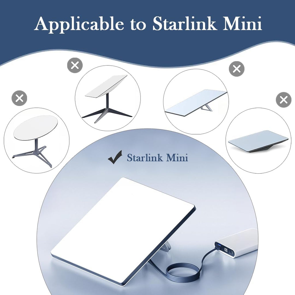 Starlink Mini DC5521 Extension Cable 7-inch