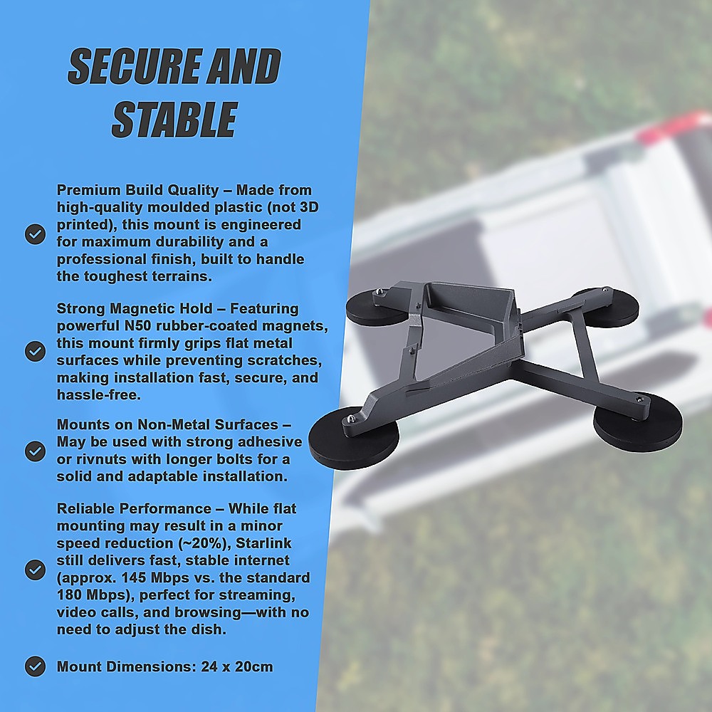 Flat Magnet Mount Starlink Mini