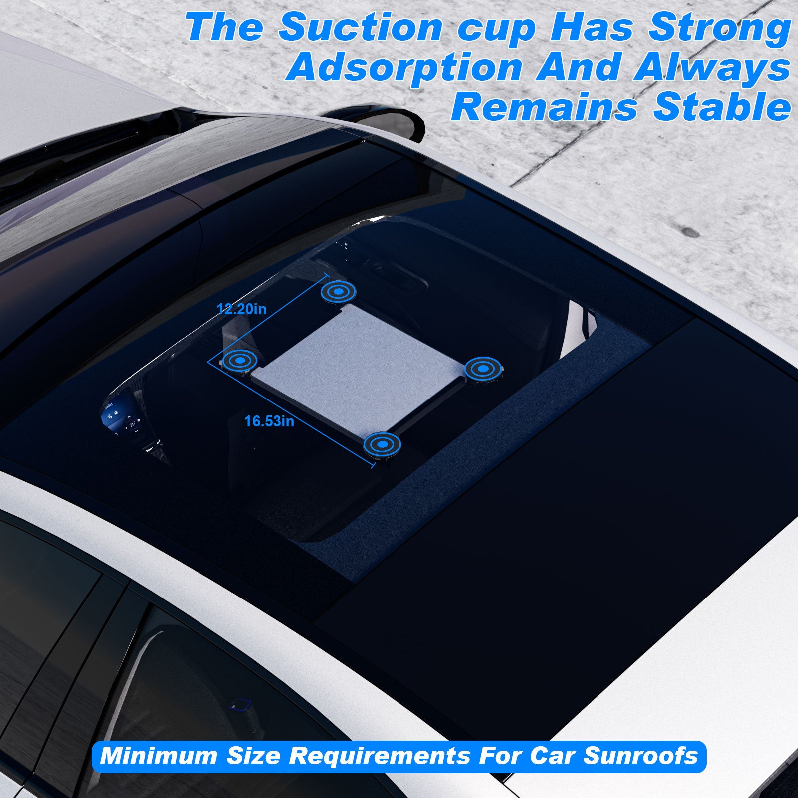 Suction Cup Mount Starlink Mini Black/White