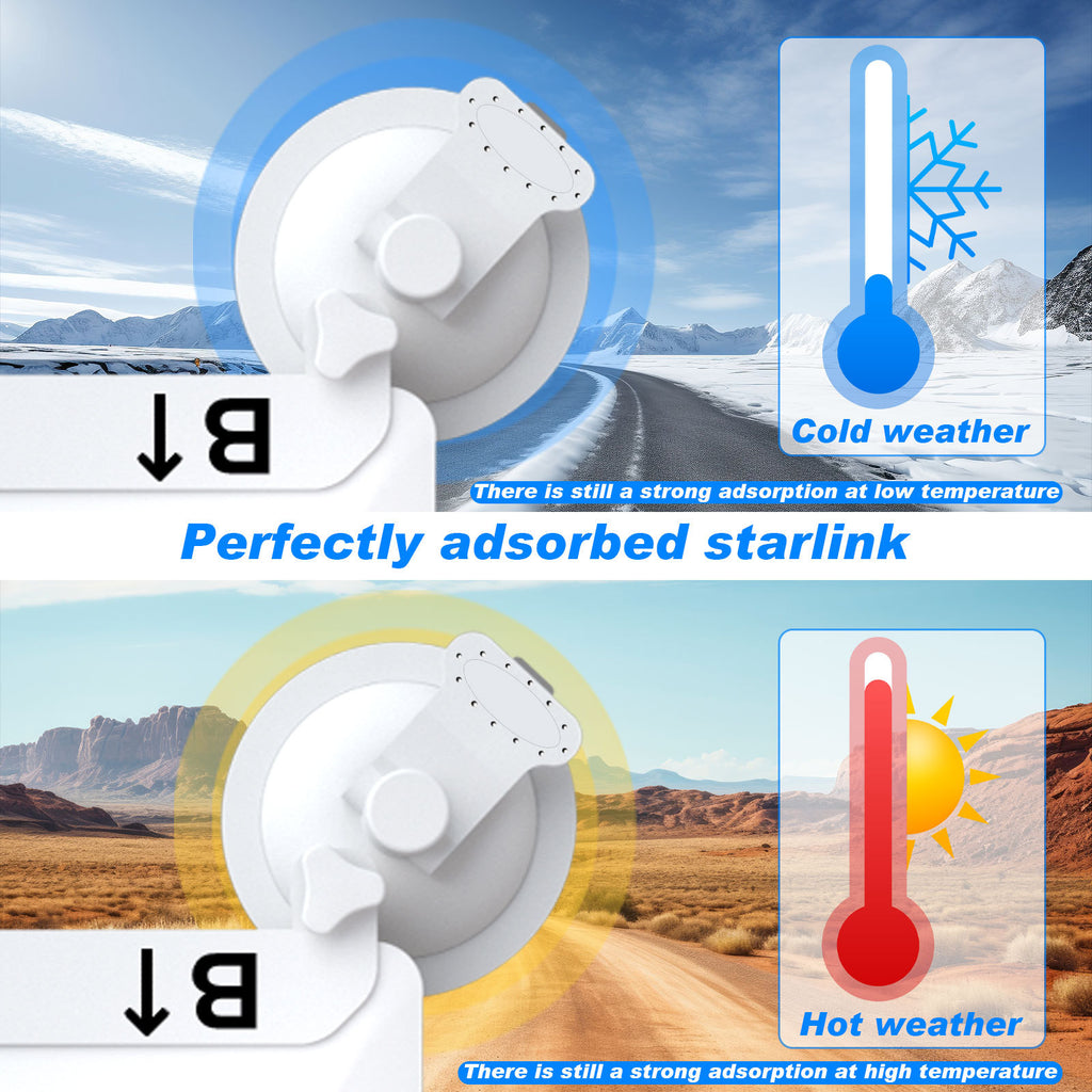 10 Pcs White Suction Cup Mount for Starlink Mini