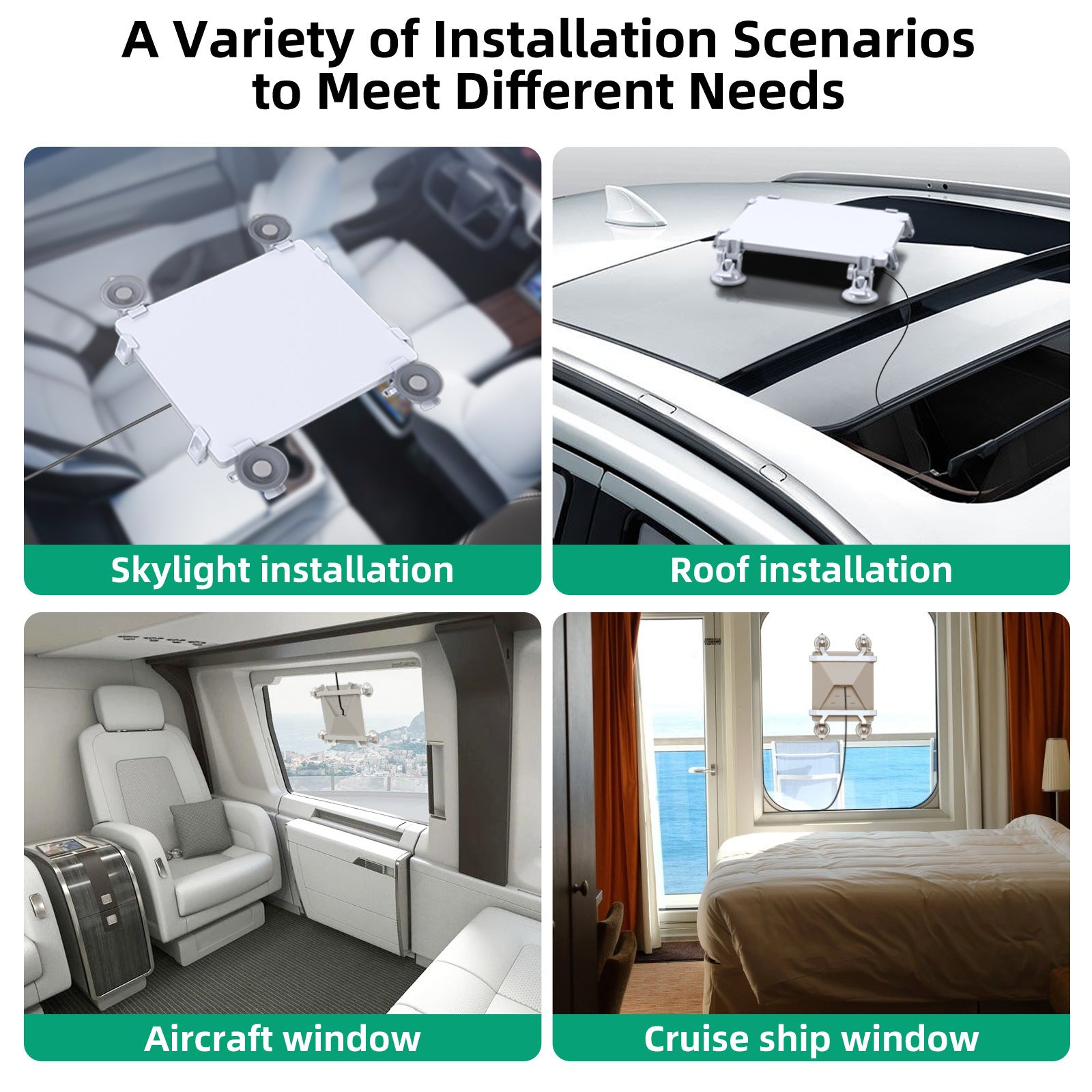 Quad-Suction Cup Mount Starlink Mini