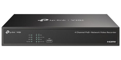 NETWORK VIDEO RECORDER 4 CHANNEL - TP-LINK VIGI 80MBPS POE+