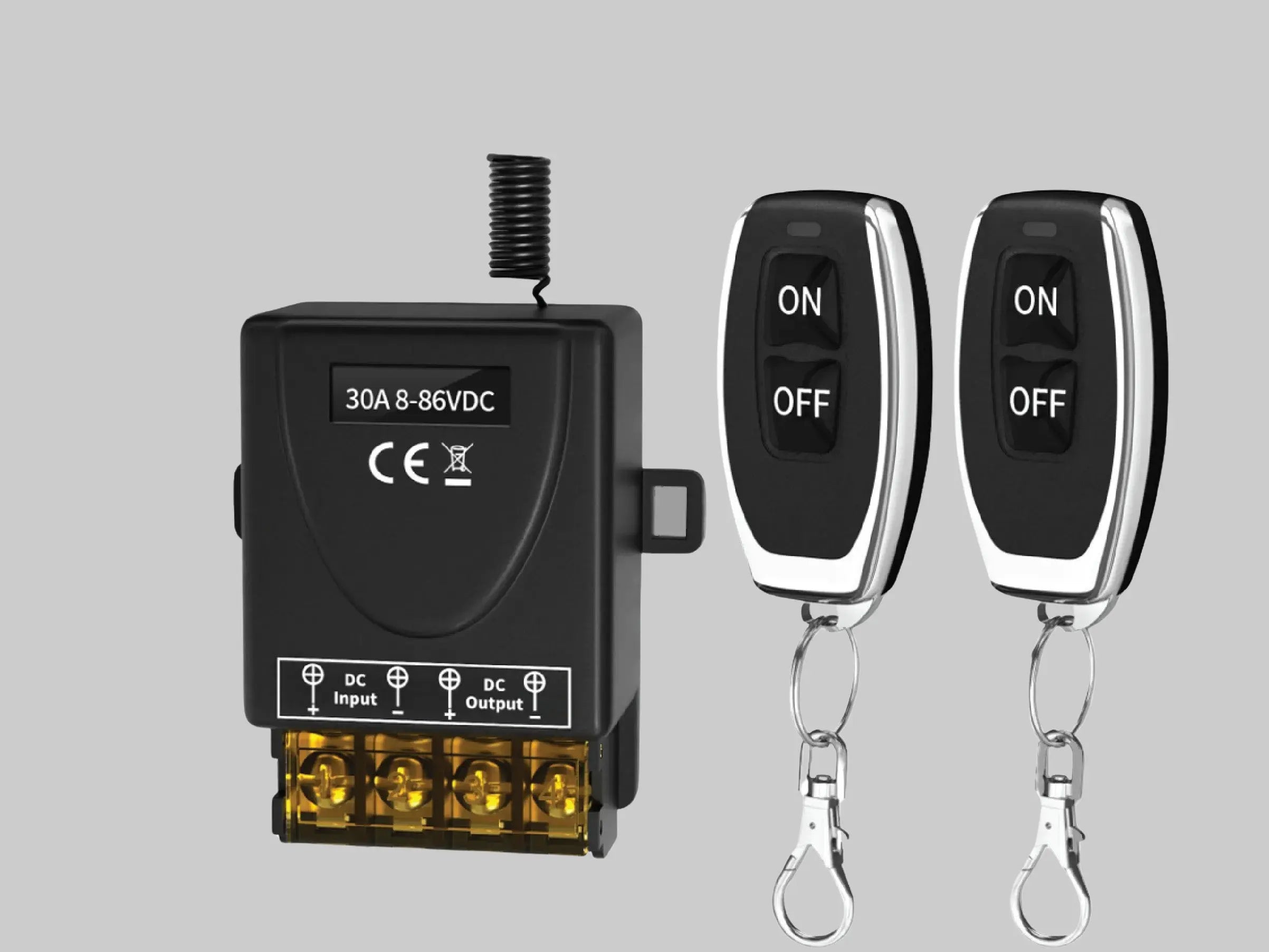 12V Remote Control Relay 30Amp (8-86VDC)
