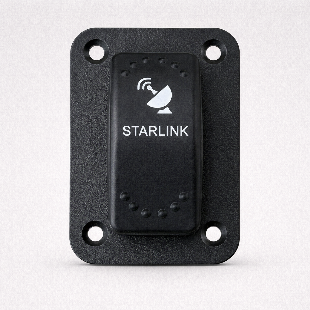 3-Pole Rocker Switch – Blue LED (12V 20A / 24V 10A)
