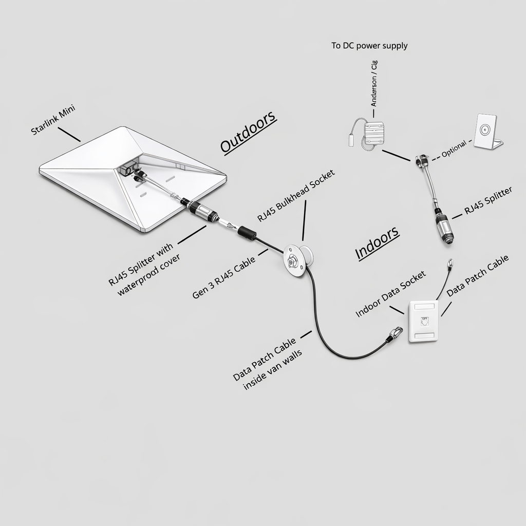 Starlink Mini Caravan Retrofit Guide & Install