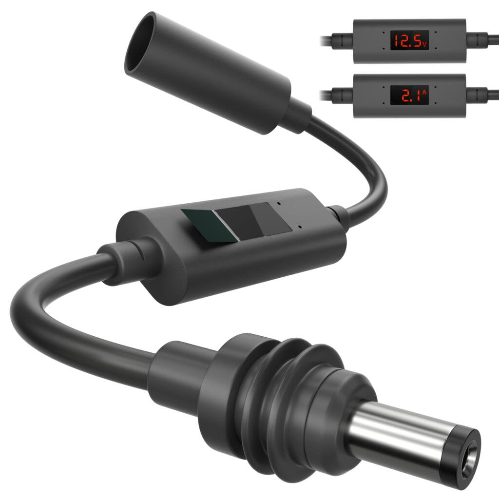 Starlink Mini DC Extension Cable with Volt and Amp Display